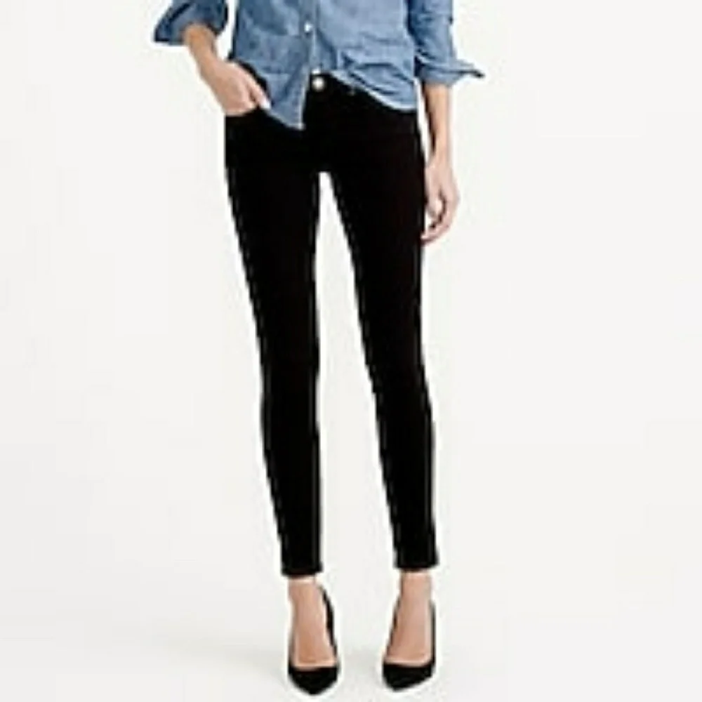 J Crew Toothpick Angle Black Jeans